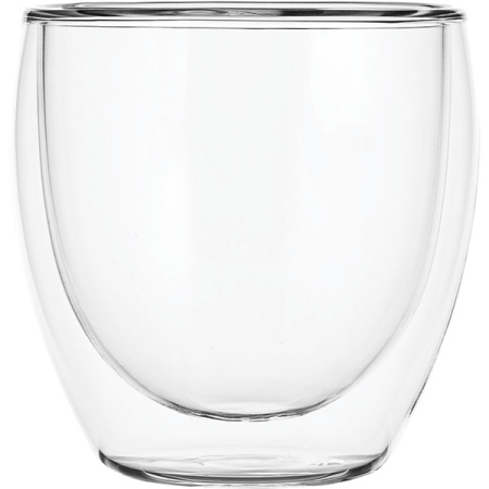 Бокал двойные стенки «Проотель»; термост.стекло; 250мл; D=8,H=9см