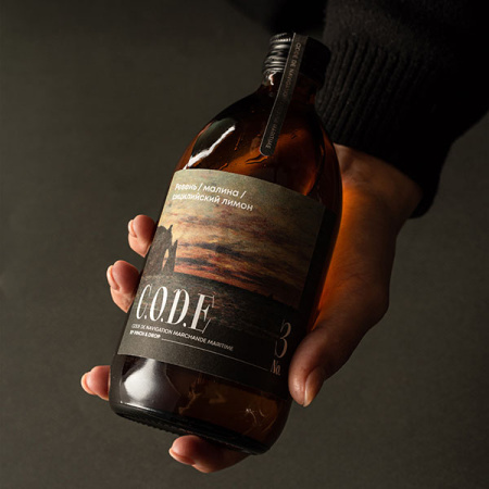 Кордиал C.O.D.E Ревень-Малина-Сицилийский лимон 0,5л