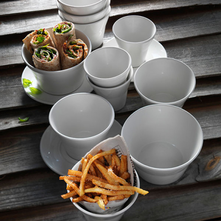 Блюдце «Лив»; фарфор; D=16.5,H=1.8см; белый