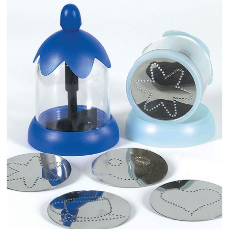 Декоратор для капучино ILSA (4 насадки), сталь, 300мл, синий