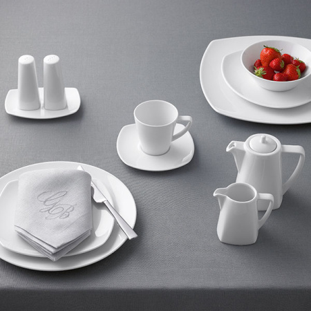 Тарелка треугольная «Опшенс»; фарфор; L=32,B=32см; белый