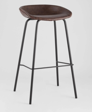 Стул барный Beetle Lite PU коричневый