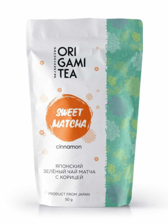 Фото Японский чай Оригами Sweet matcha с корицей 50 г Японский чай Оригами Sweet matcha с корицей 50 г