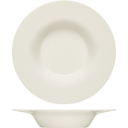 Тарелка глуб. «Пьюрити»; фарфор; 200мл; D=20,H=3.6см; белый