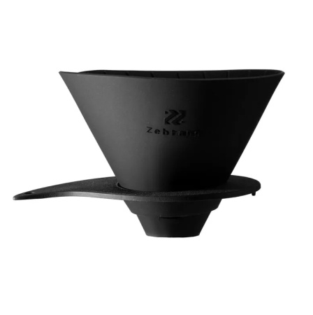 Воронка Hario Zebrang Flat V60-02 силикон черный
