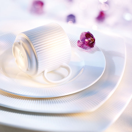 Тарелка квадратная «Жансан»; фарфор; L=21.5,B=21.5см; белый