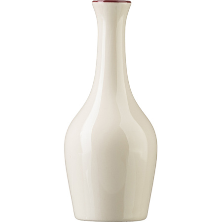 Ваза для цветов «Кларет»; фарфор; D=6,H=14см; бежев.,бордо