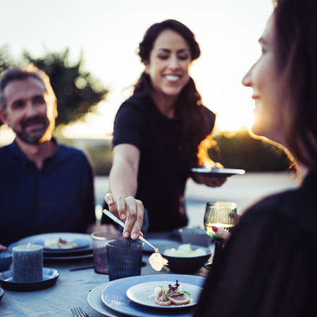 Салатник «Экинокс»; фарфор; 150мл; D=14,H=2.5см; синий