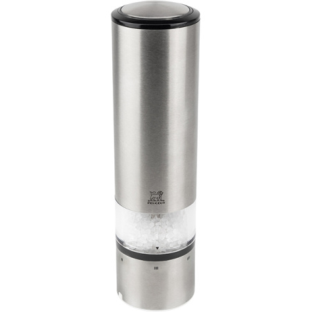 Мельница для соли электрич.(на батарейках) «Ю Селект» метал.мех.; акрил,сталь нерж.; H=20см; металлич.