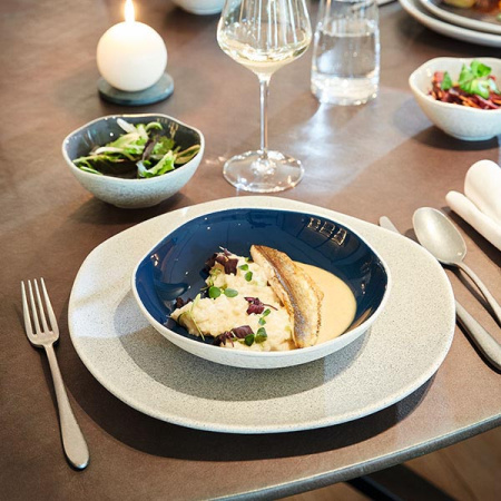 Тарелка глубокая; D=20см; синий