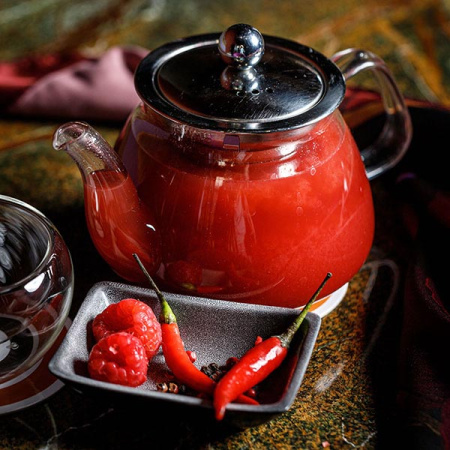 Чайник Проотель 1000мл Д=8см стекло (03150166)