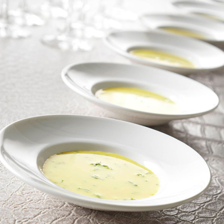 Тарелка глубокая «Монако Вайт»; фарфор; 120мл; D=18,H=2.5см; белый