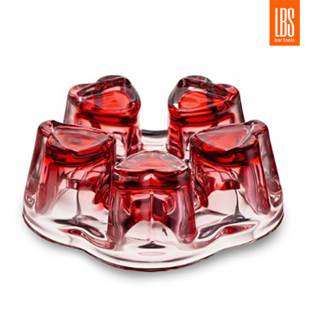 Подставка под чайник LBS Звезда красный