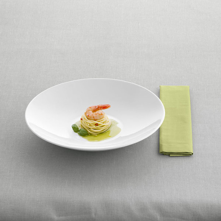 Тарелка глубокая «Опшенс»; фарфор; 450мл; D=18,H=3см; белый