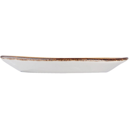 Блюдо прямоуг. «Террамеса мастед»; фарфор; L=33,B=19см; св.корич.