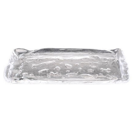 Блюдо «Фрост»; стекло; L=25,B=11см; прозр.