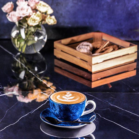 Блюдце с декором Lubiana Аида диаметр 14.5 см синий