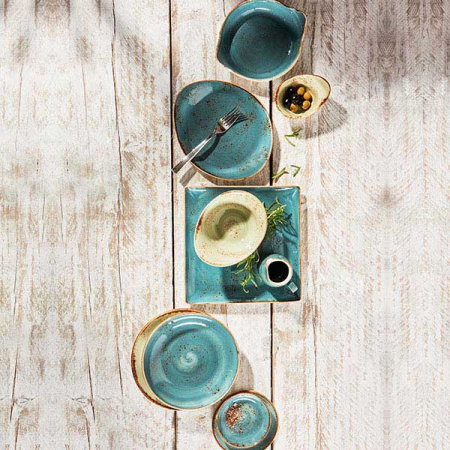 Салатник «Крафт»; фарфор; 650мл; D=20.5,H=4см; синий