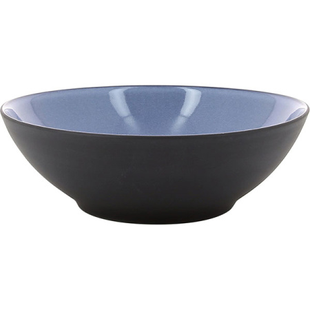 Салатник «Экинокс»; фарфор; 700мл; D=19,H=6.5см; синий