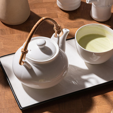 Соусник «Бамбук»; фарфор; 120мл; D=5.5/8,H=9.5см; белый