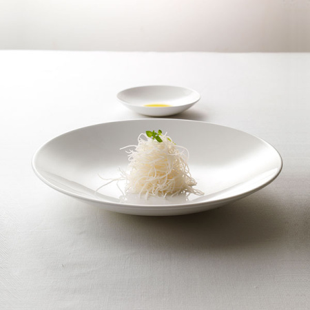 Салатник «Монако Вайт»; фарфор; 915мл; D=25.5,H=4.5см; белый