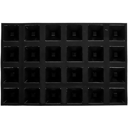 Форма конд. «Пирамида» 7,1*7,1 [24шт]; силикон,стеклопласт.; H=4.1,L=60,B=40см; черный