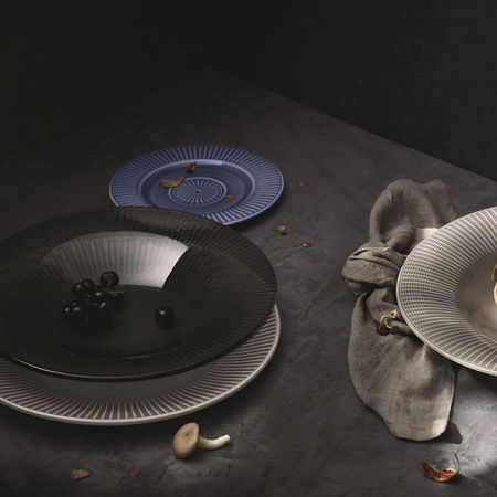 Тарелка мелкая; фарфор; D=18.5см; синий