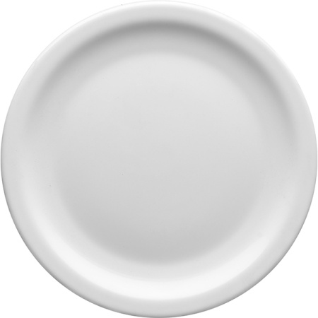 Тарелка мелкая «Отельер»; стекло; D=25.5,H=2см; белый