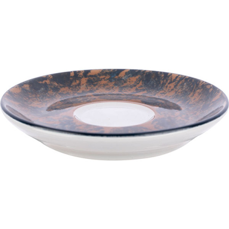 Блюдце с декором Lubiana Аида диаметр 12 см коричневый