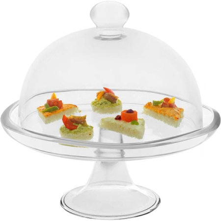 Крышка д/тортовницы «Сан Марко»; стекло; D=11,H=10см; прозр.