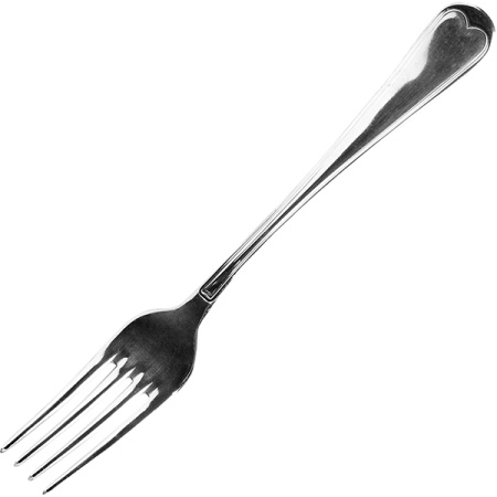 Вилка столовая «Суперга»; сталь нерж.; L=195/70,B=10мм; металлич.