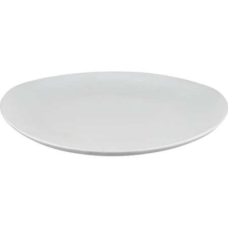Тарелка  мелкая «Артик»; фарфор; D=30см; белый,матовый