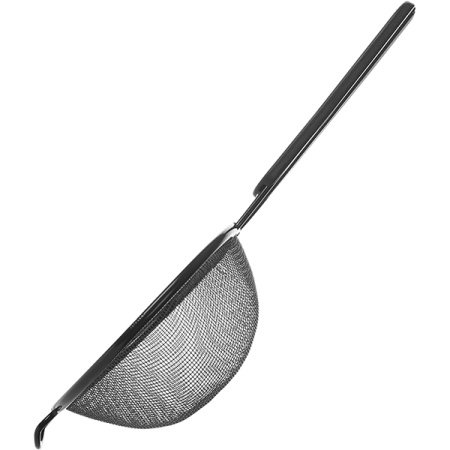 Сито с пласт.ручкой; антиприг.покр.; D=14,H=6,L=31.5см; черный