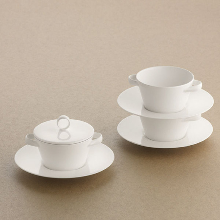 Бульон.чашка «Пьюрити»; фарфор; 270мл; белый