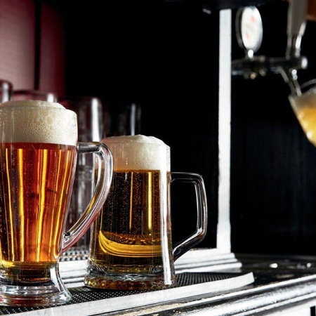 Кружка пивная «Бавьера»; стекло; 500мл; D=90/85,H=195,B=135мм; прозр.