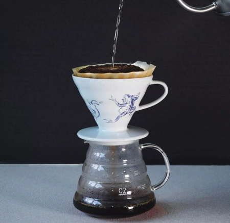 Воронка Hario Tachikichi Choju Giga керамика, белый