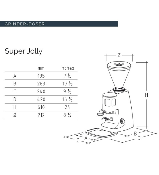 Фото Кофемолка Mazzer Super Jolly Кофемолка Mazzer Super Jolly