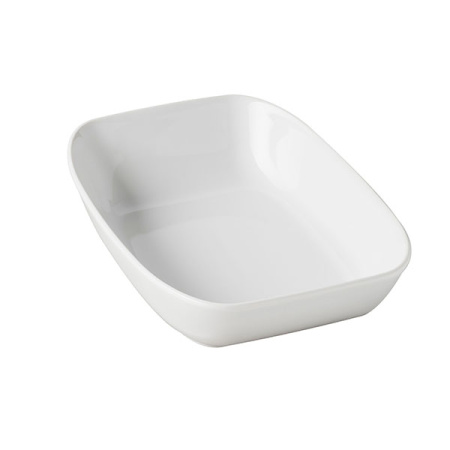 Блюдо прямоуг.; фарфор; H=4.8,L=20.7,B=14.4см; белый