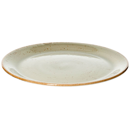 Тарелка мелкая «Крафт»; фарфор; D=25,H=2см; зелен.