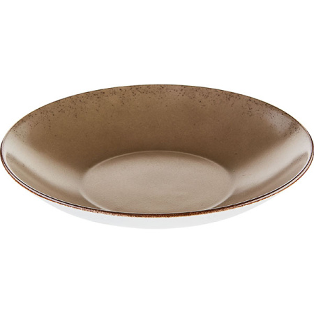 Тарелка глубокая; фарфор; D=24см; болотн.