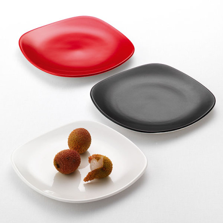 Тарелка квадратная «Монако Вайт»; фарфор; H=2.7,L=23,B=23см; белый