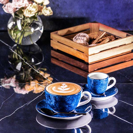 Блюдце с декором Lubiana Аида диаметр 14.5 см синий