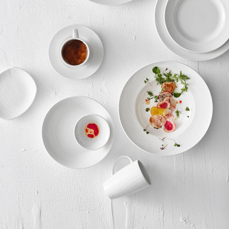 Кружка «Спайро»; фарфор; 340мл; D=8,H=11.5,L=11см; белый