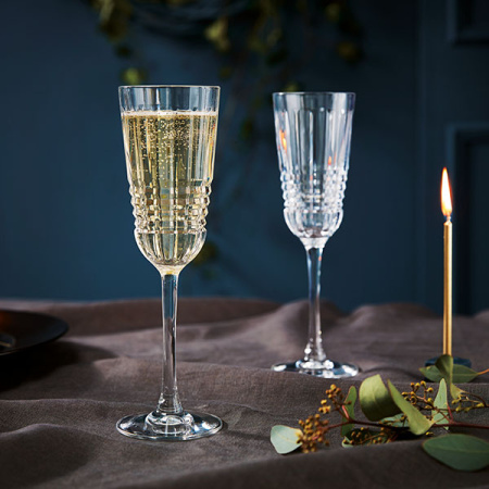 Бокал-флюте «Рандеву»; хр.стекло; 170мл; H=232мм; прозр.