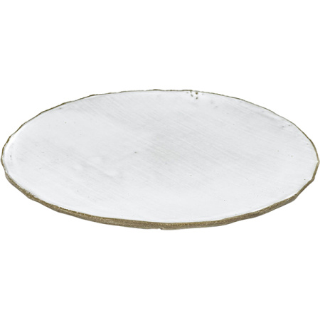 Тарелка бетон; D=28,H=3.5см; белый,серый