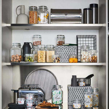 Банка для сыпуч. продук. «Фидо»; стекло; 1.5л; D=9.5,H=21.5см; прозр.