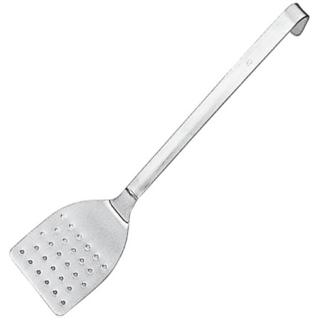 Лопатка кухон. перфорир.; сталь; L=54/11,B=12см; металлич.