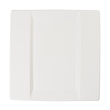 Блюдо квадр. «Фрейм»; фарфор; L=25.5,B=25.5см; белый