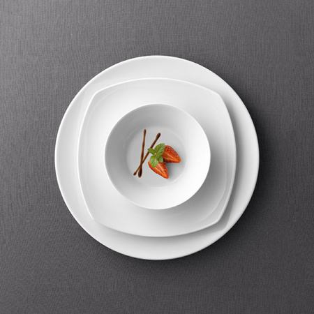 Салатник «Опшенс»; фарфор; 470мл; D=16,H=5см; белый