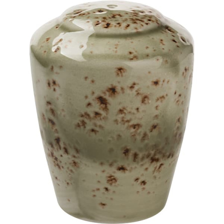 Солонка «Крафт»; фарфор; D=5.7,H=7.4см; зелен.